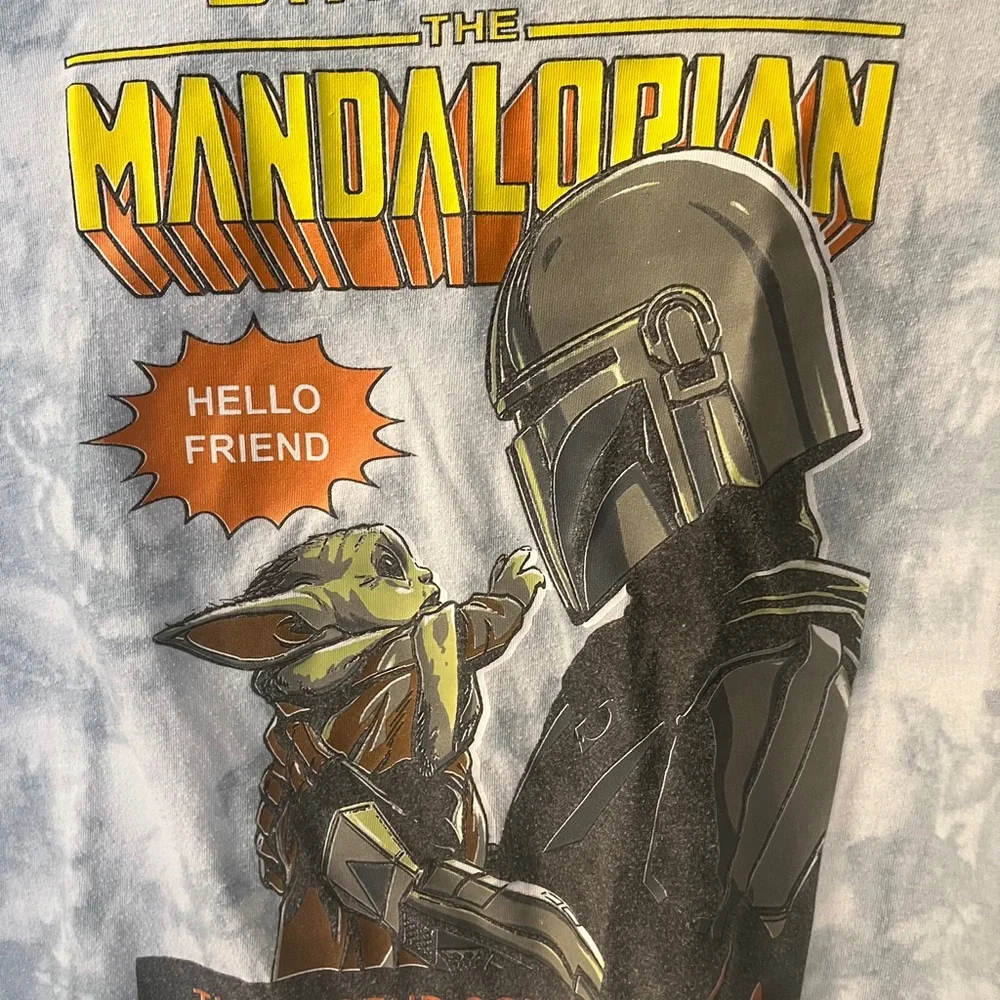 Youth XL Old Navy Mandalorian T Shirt Star Wars Grogu